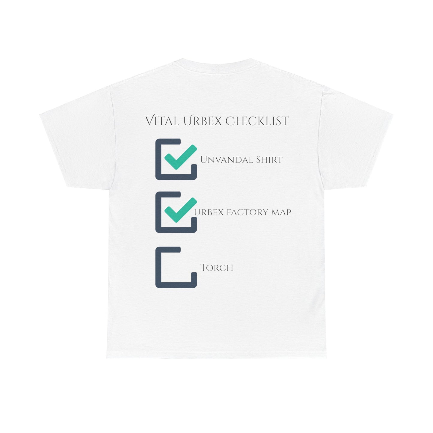 Unvandal x The Urbex Factory Checklist Shirt