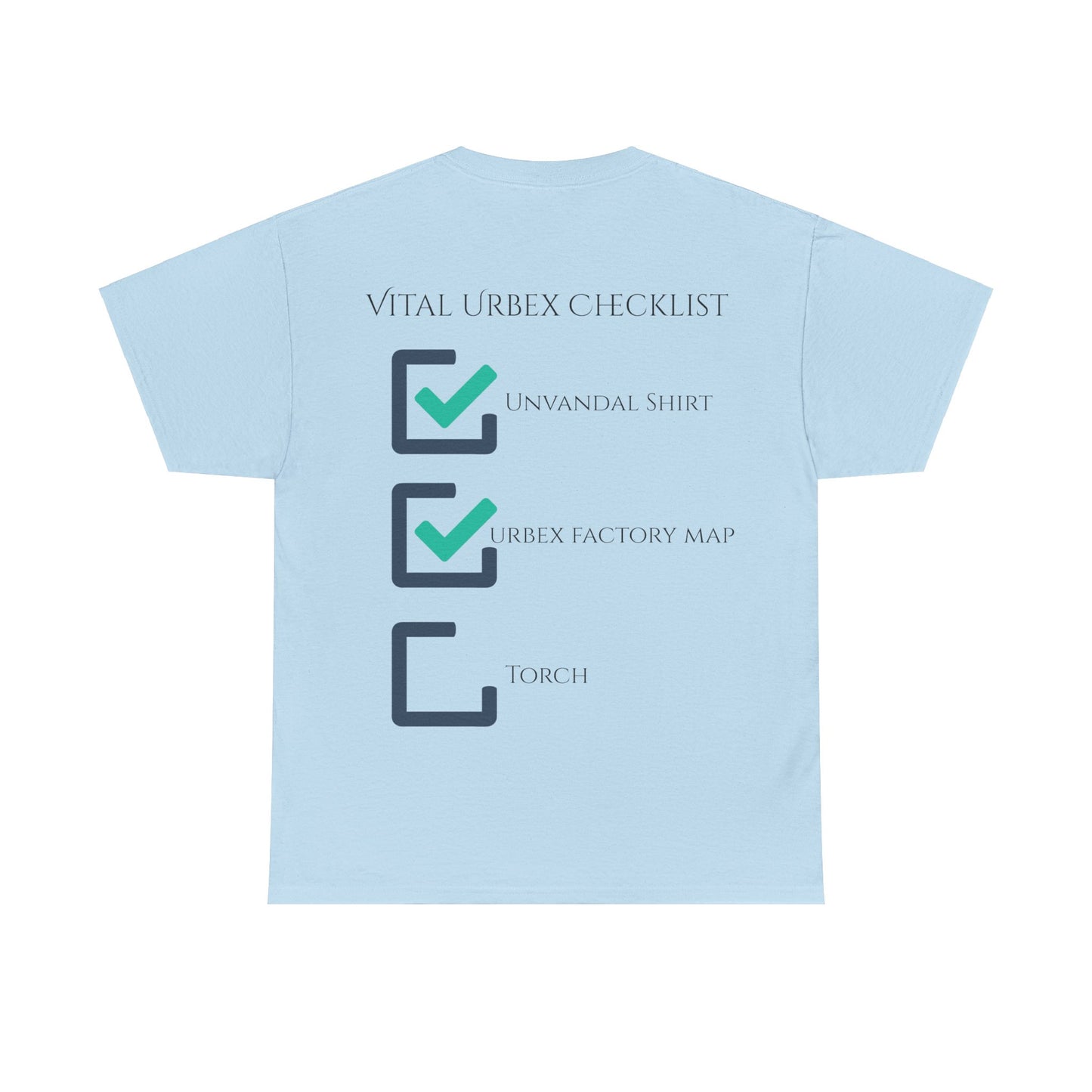 Unvandal x The Urbex Factory Checklist Shirt