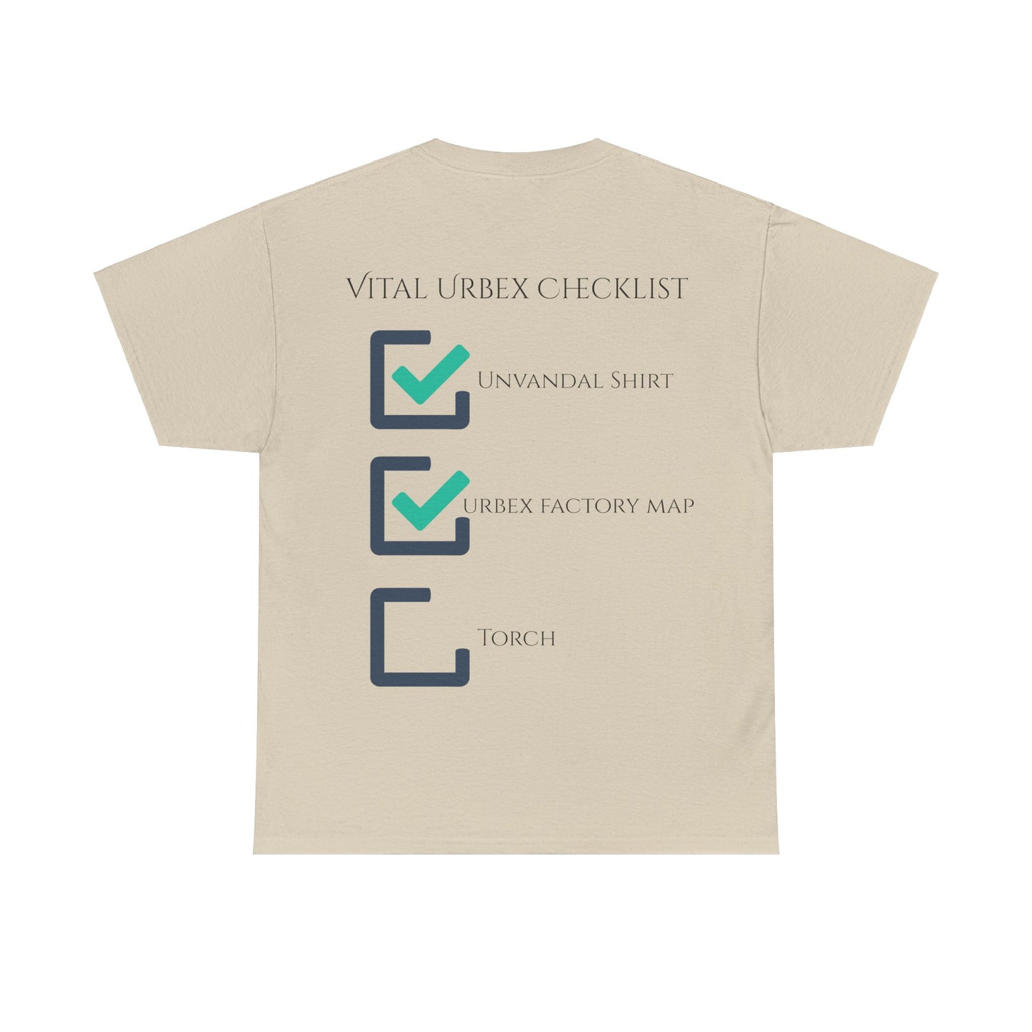 Unvandal x The Urbex Factory Checklist Shirt