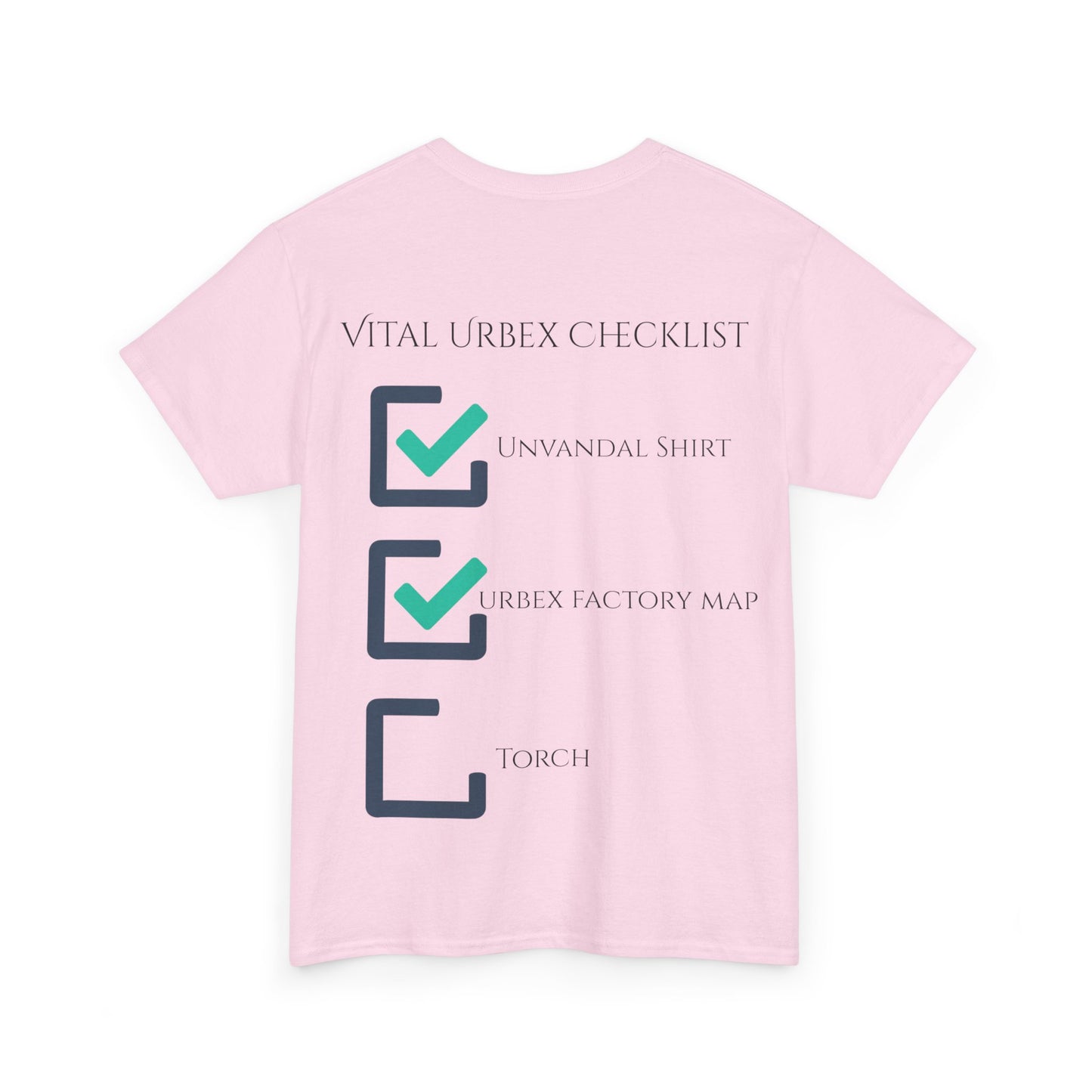 Unvandal x The Urbex Factory Checklist Shirt