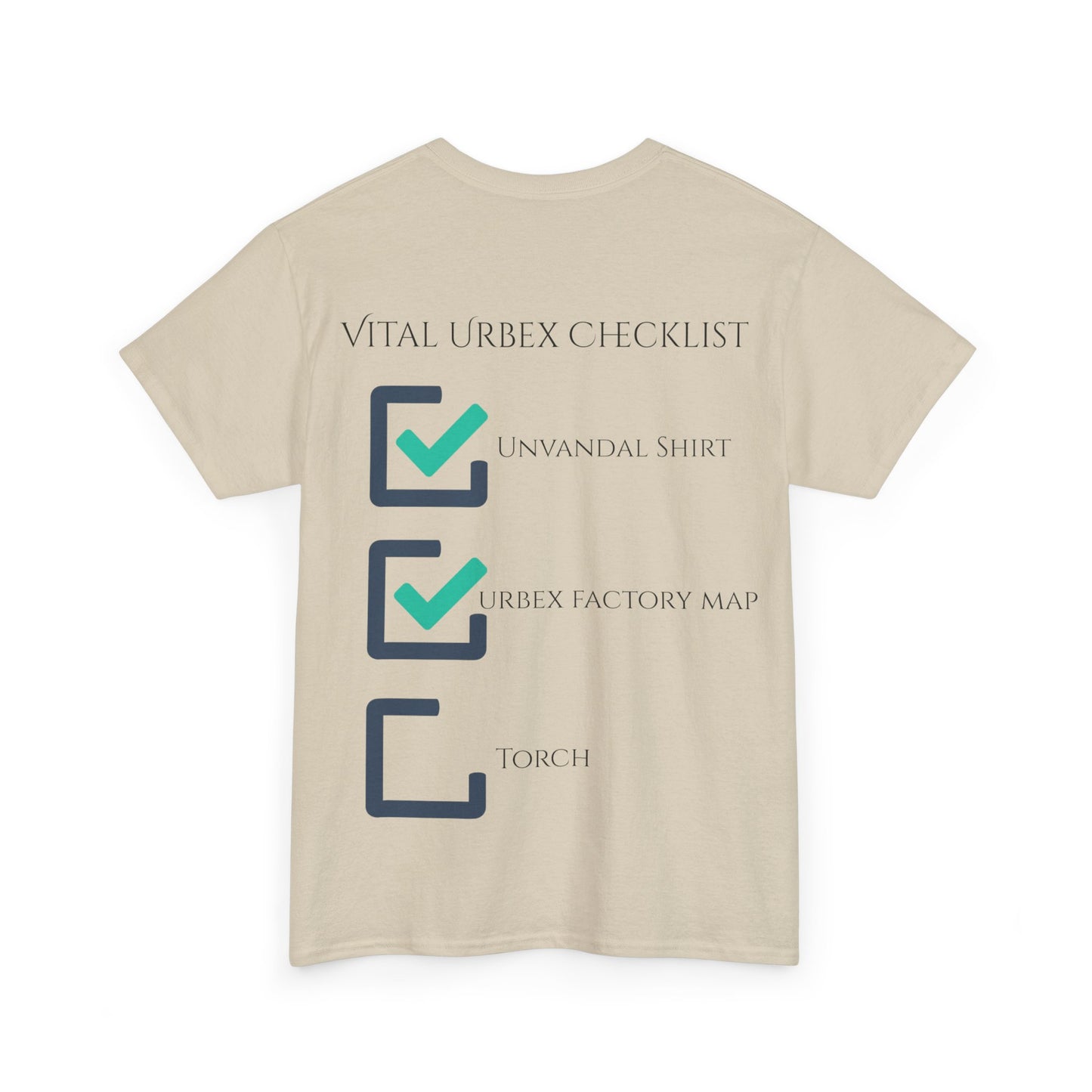 Unvandal x The Urbex Factory Checklist Shirt