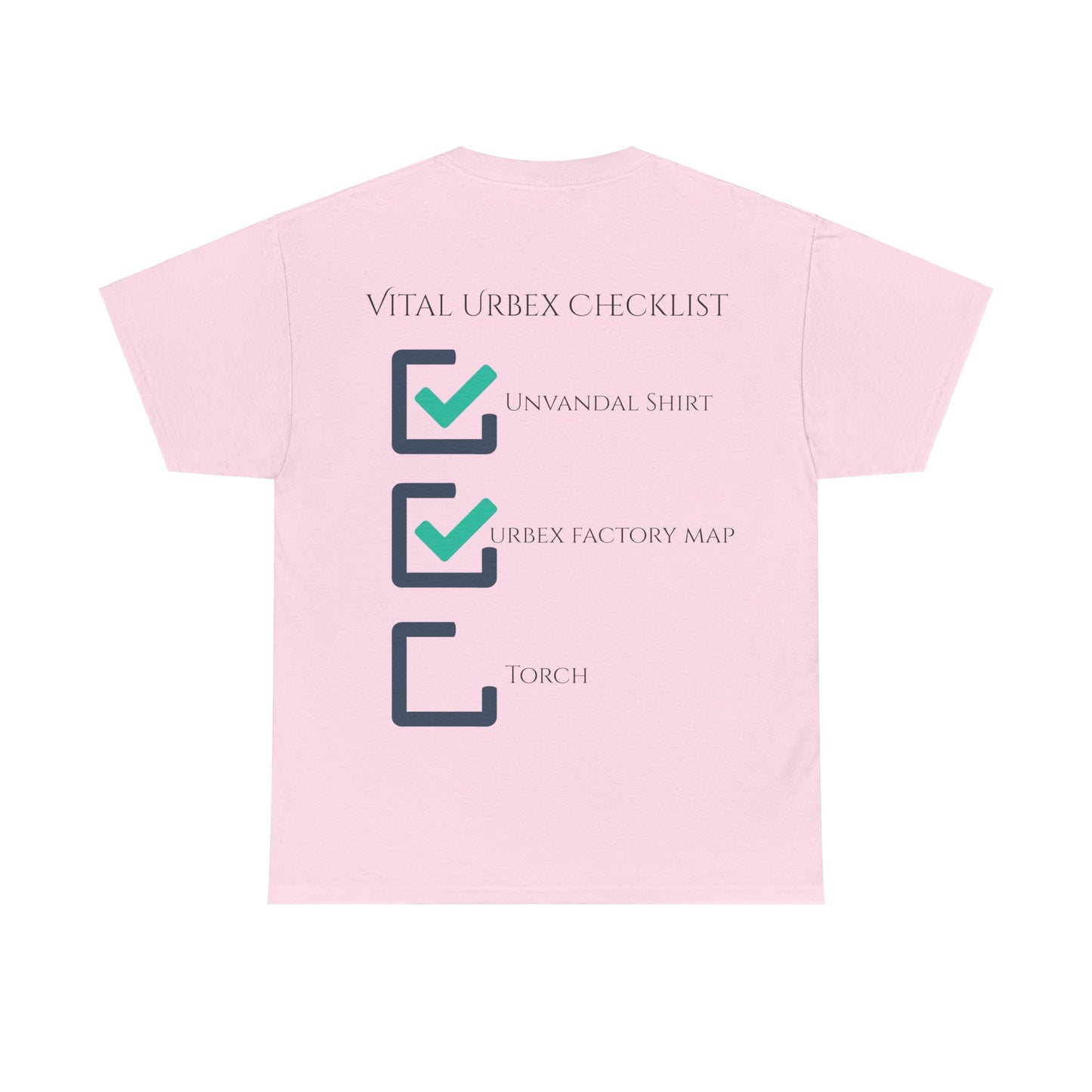 Unvandal x The Urbex Factory Checklist Shirt