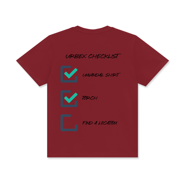 Urbex Checklist shirt