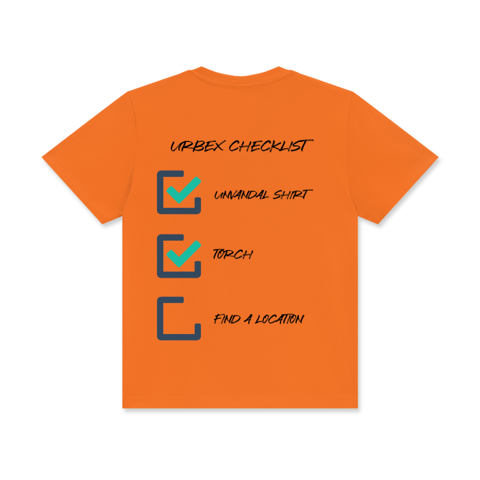 Urbex Checklist shirt